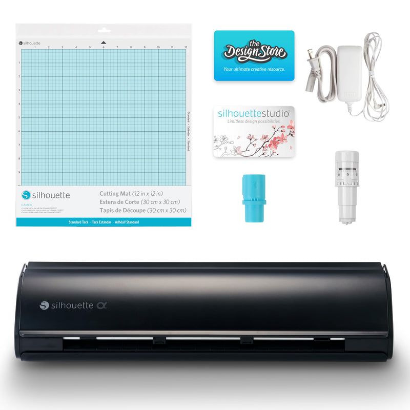Silhouette Cameo 5 Alpha Smart Cutting Machine with AutoBlade - Matte Black Vinyl Cutter