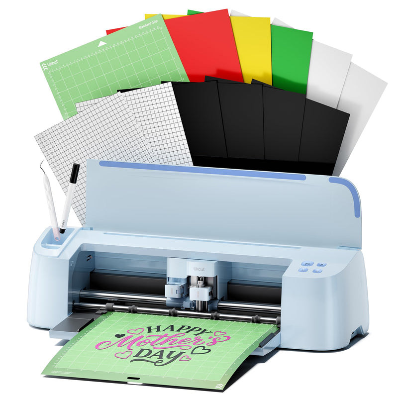 Likcut S31 Vinyl Cutter Machine Starter Bundle – Smart Cutting for DIY Vinyl, HTV & Paper Crafts